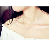 925 Silver Star Zircon Necklace Pendant
