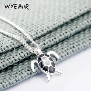 925 Silver Mini Turtle Necklace