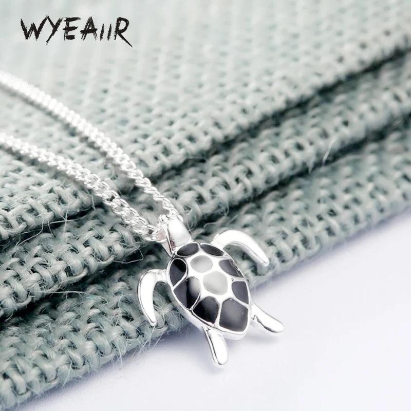 925 Silver Mini Turtle Necklace