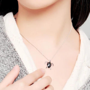 925 Silver Mini Turtle Necklace