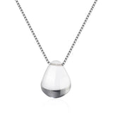 925 Silver Mermaid Tears Necklace Crystal Jewelry