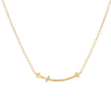 925 Silver Zircon Bone Necklace Pendant for Women