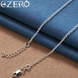 925 Silver Chain Stethoscope/Heart Pendant Necklace 18-Inch for Wedding Party