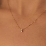 925 Silver Zircon Pendant Necklace for Women Wedding Jewelry