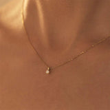 925 Silver Zircon Pendant Necklace for Women Wedding Jewelry