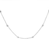 925 Silver Choker Glam Collarbone Chain Birthday Party Gift