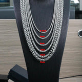 Flower Basket Chain Necklace Stainless Steel Keel Chain Necklace
