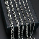 Flower Basket Chain Necklace Stainless Steel Keel Chain Necklace