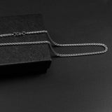 Flower Basket Chain Necklace Stainless Steel Keel Chain Necklace