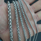 Flower Basket Chain Necklace Stainless Steel Keel Chain Necklace
