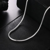 925 Silver Snake Chain Necklace Unisex
