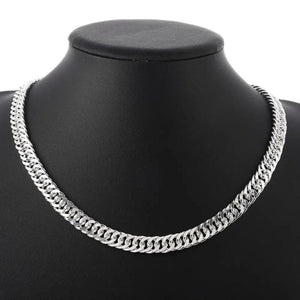 925 Sterling Silver 6MM Chain Necklace for Women Men