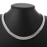 925 Sterling Silver 6MM Chain Necklace for Women Men