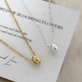 925 Silver Zircon Small Bead Necklace for Women