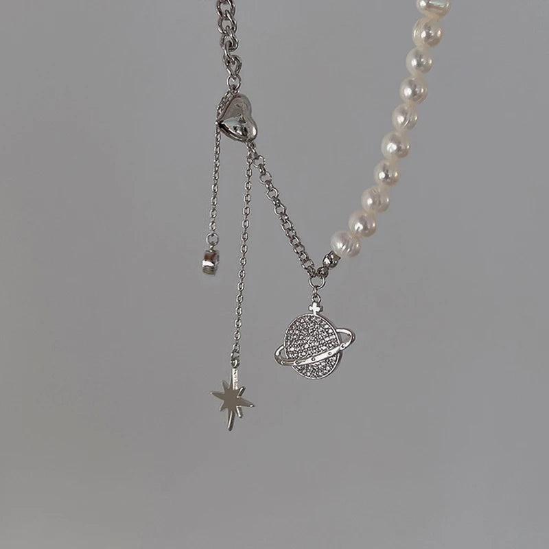 925 Silver Geometric Necklace Choker Women's Jewelry Gift