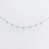 925 Silver Star Necklace Geometric Pendant Birthday Party Gift