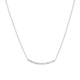 925 Silver Bamboo Joint Necklace Women Girl Gift Retro Jewelry