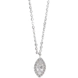 925 Silver Water Drop Necklace For Women Fine Jewelry