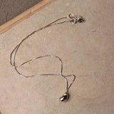 925 Silver Bean Pendant Charm Necklace Classic Jewelry Women Gift