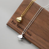 925 Silver Pean Shape Chain Choker Necklace For Women Party Gift