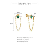 Fringed Diamond Eardrop Women Jewelry Earring Silver 925