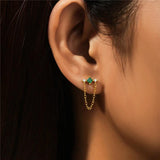 Fringed Diamond Eardrop Women Jewelry Earring Silver 925