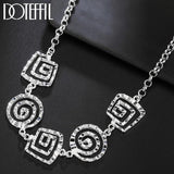 925 Sterling Silver 20 Inch Pendant Necklace for Women Wedding Party