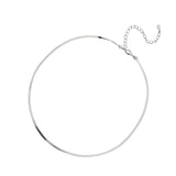 925 Silver Snake Bone Chain Necklace Charm Choker Women Jewelry Gift