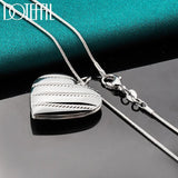 925 Silver Love Heart Photo Frame Necklace