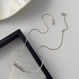 BF CLUB Geometric Tube Necklace 925 Sterling Silver