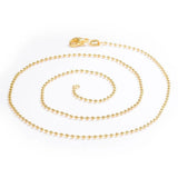 18k Bead Chain Necklace for Women Wedding Party Gift