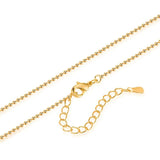 18k Bead Chain Necklace for Women Wedding Party Gift