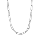 925 Silver Necklace Geometric Shape Choker Birthday Gift