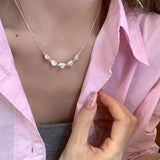 925 Silver Matte Finish Heart Necklace for Women