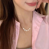 925 Silver Matte Finish Heart Necklace for Women