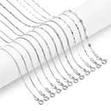 925 Silver Necklace Ingot Twist Chain Bar Box Chain Women