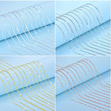 925 Silver Necklace Ingot Twist Chain Bar Box Chain Women