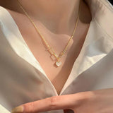 925 Silver Heart Necklace Geometric Pendant Birthday Gift