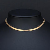 925 Sterling Silver 24K Necklace 4MM Snake Bone Chain Men's & Women's Jewelry