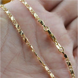 18K Filled Necklace Men Women 16-30 Inch Chain