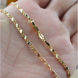 18K Filled Necklace Men Women 16-30 Inch Chain