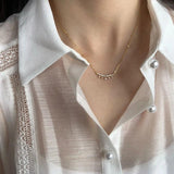 925 Silver Crown Pendant Necklace Crystal Clavicle Chain Women Jewelry