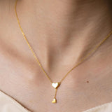 925 Silver Heart Pendant Necklace Choker for Women