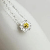 925 Silver Daisy Necklace Wedding Birthday Gift