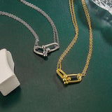 925 Silver Horseshoe Necklace Charm Jewelry