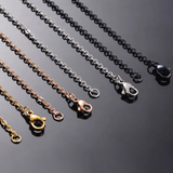 10pcs Stainless Steel Chains Necklace 1.5mm/2mm Men Women 4 colors DIY Jewelry