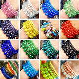4/6/8/10mm Cat Eye Round Beads Mix for DIY Bracelets 15