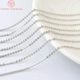 5M Copper Flat Oval Link Necklace Chain Jewelry DIY