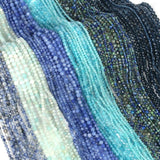 Green Quartz Crystal Lapis Lazuli Aquamarine Beads 2 3 4mm