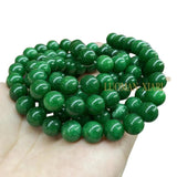 Green Chalcedony Round Space Beads for Jewelry Making Diy